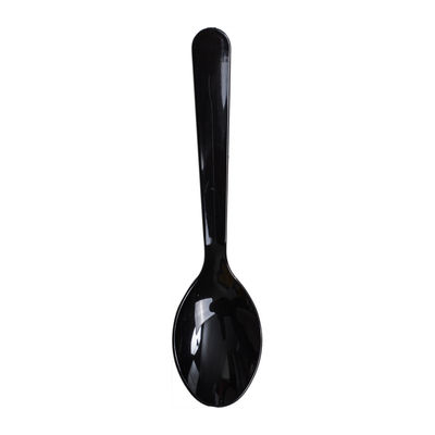 SPOON DESSERT ROUND BLACK105MM 60PCS