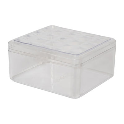 CLEAR RECTANGLE PS CONTAINER 120X136XH68MM FF2706