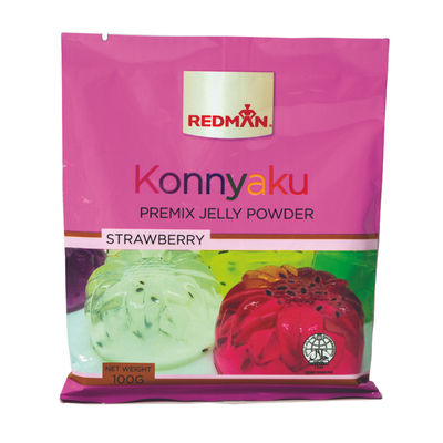 KONNYAKU PREMIX JELLY POWDER STRAWBERRY 100G