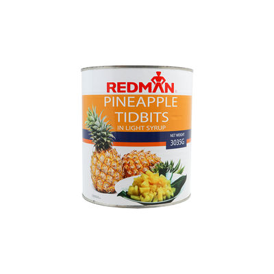 PINEAPPLE TIDBITS IN SYRUP 3035G