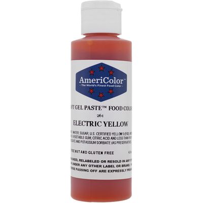 SOFTGEL COLOR PASTE ELECTRIC YELLOW 4.5OZ