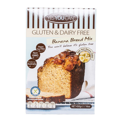 GLUTEN FREE BANANA BREAD MIX 450G