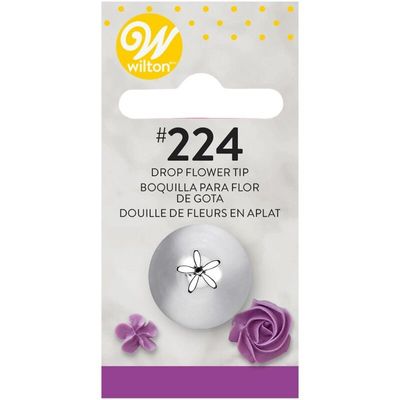 PIPING TIP DROP FLOWER #224 CARDED