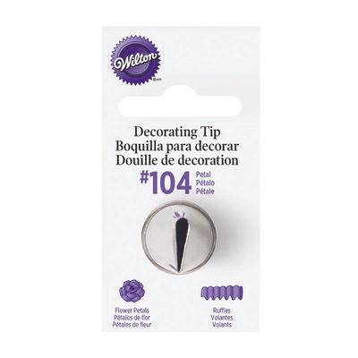 PIPING TIP PETAL #104 CARDED