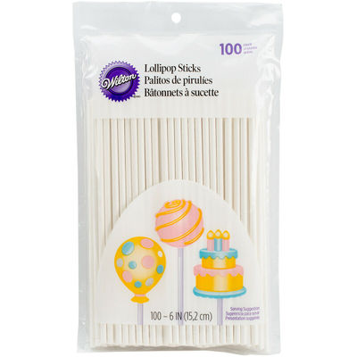 LOLLIPOP STICK PAPER 6" 1912-1002 100PC