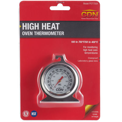 CDN POT750X ProAccurate 2 Dial High-Heat Oven Thermometer