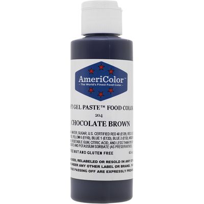 SOFTGEL COLOR PASTE CHOCOLATE BROWN 4.5OZ