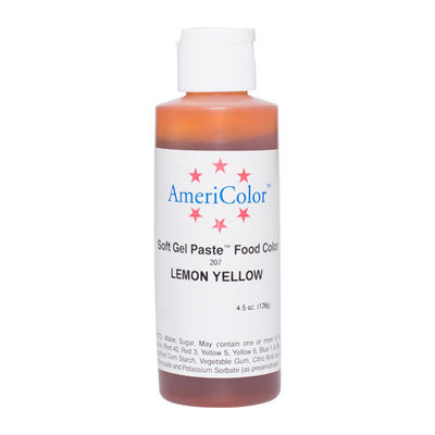 SOFTGEL COLOR PASTE LEMON YELLOW 4.5OZ