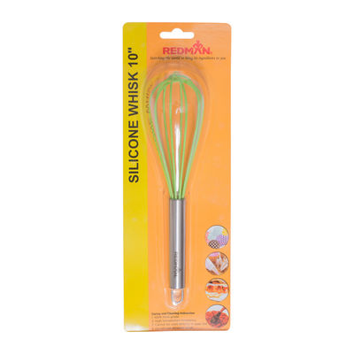 SILICONE WHISK 10" GREEN