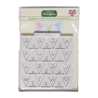 BUNTING ALPHABET SILICONE MOULD DM15