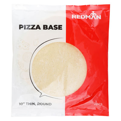 ROUND PIZZA BASE 10" THIN PAR-BAKED 2PC