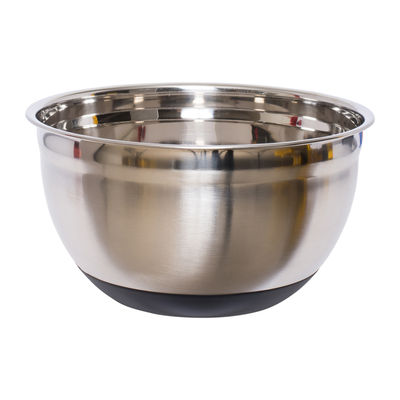 STAINLESS STEEL MIXING BOWL WITH SILICON BASE 22CM