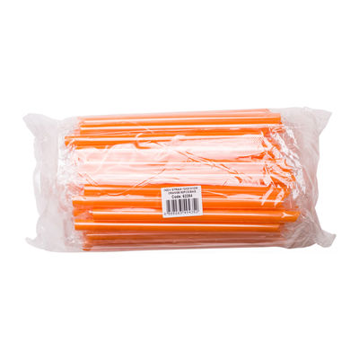 SINGLE WRAPPED STRAW12X21CM ORANGE