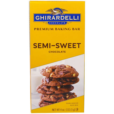 SEMI SWEET BAKING CHOCOLATE BAR 4OZ