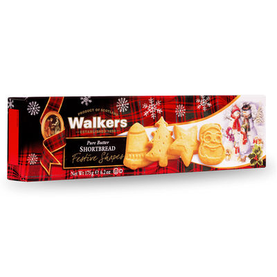 SHORTBREAD FESTIVE SHAPES 1458/WALKER (CARX12BOXX175G)