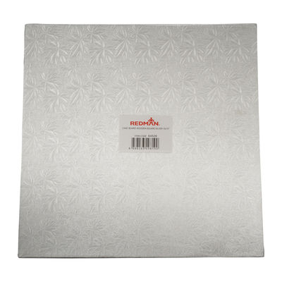 WOODEN CAKEBOARD SQUARE SILVER 15"