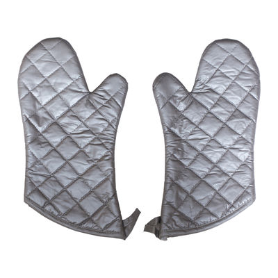 OVEN MITTEN GLOVE 15" SILVER HEAT RESISTANCE 230DEG