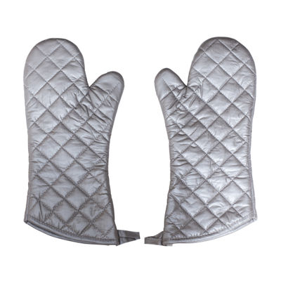 OVEN MITTEN GLOVE 17" SILVER HEAT RESISTANCE 230DEG