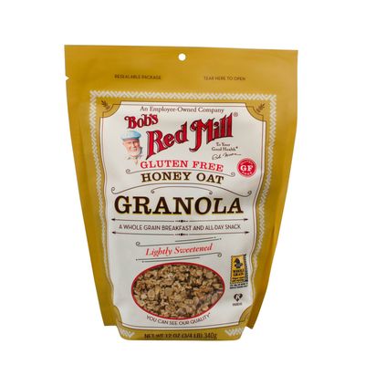 GLUTEN FREE GRANOLA HONEY OAT 12OZ