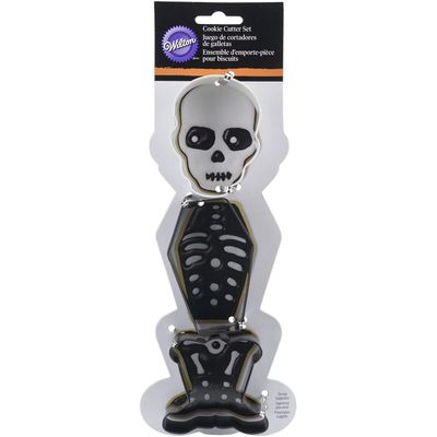 HALLOWEEN SKELETON CUTTER 3PCS