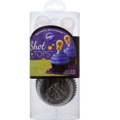 SHOT TOP SKULL DECOR KIT 12PCS