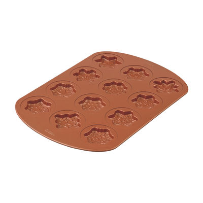 12-CAVITY SNOKWFLAKE COOKIE SILICONE TRAY 2105-2502