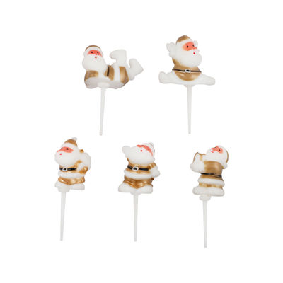 CHRISTMAS SANTA GOLD C204G 5PC