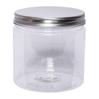 ROUND PET CONTAINER SILVER ALUMINIUM CAP 720ML