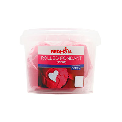 ROLLED FONDANT (PINK) 500G