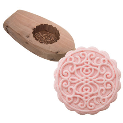 MOONCAKE MOULD WOODEN ROUND C