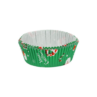 BAKING CASE PET 78X34MM XMAS GREEN 500PCS