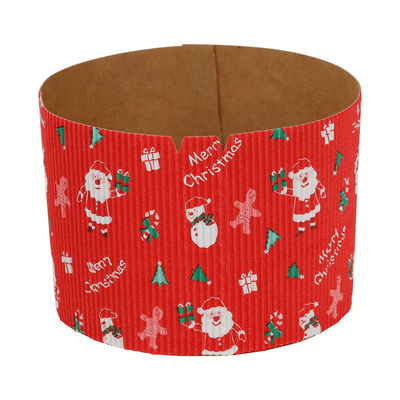CORRUGATED PAPER MOULD ROUND XMAS 25PC