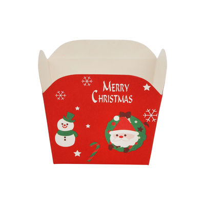 BAKING CASE 48X48X50MM XMAS RED 100PCS