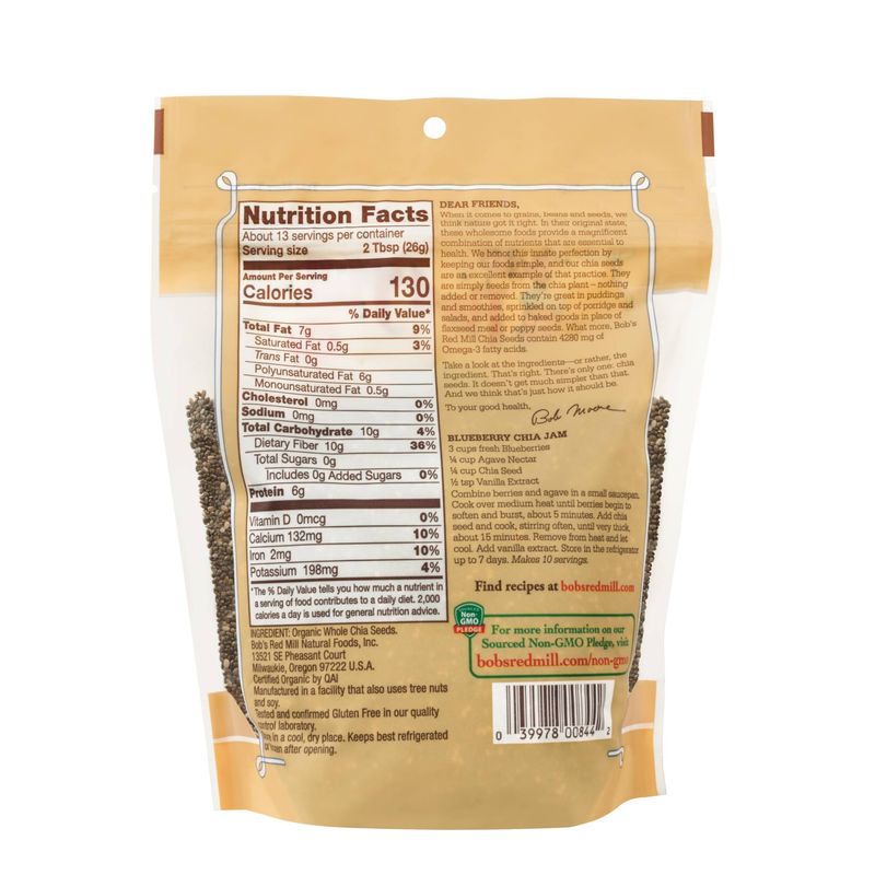 GLUTEN FREE ORG CHIA SEEDS 12OZ image number 1