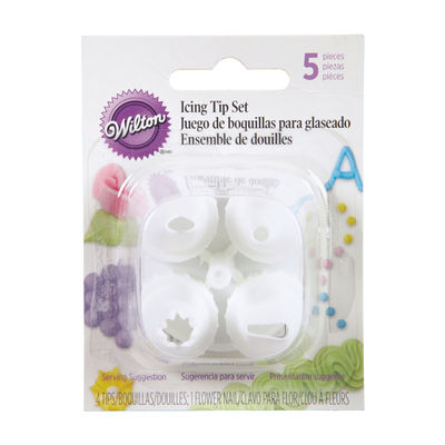 PIPING TIPS & NAIL SET 5PCS