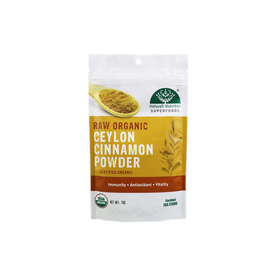 RAW ORGANIC CEYLON CINNAMON POWDER 70G