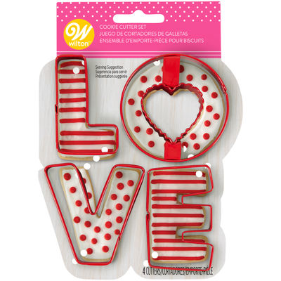 VALENTINE LOVE METAL CUTTER SET 4PCS