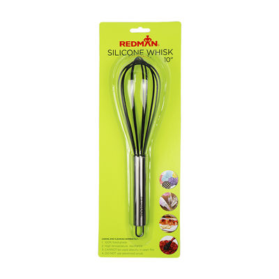 SILICONE WHISK 10" BLACK