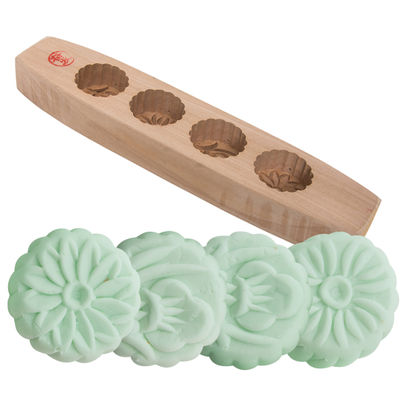 MOONCAKE MOULD ROUND FLORAL