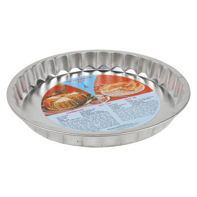 ROUND ALUMINIUM SCALLOPED PAN PIE Ø24CM H3.2CM