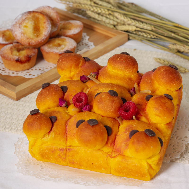 Soft Pumpkin Bread & Yuzu Friands