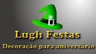 Lugh Festas - Decoração para festa de aniversário - Logotipo da marca