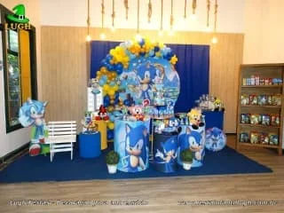 Decoração de aniversário tema Sonic