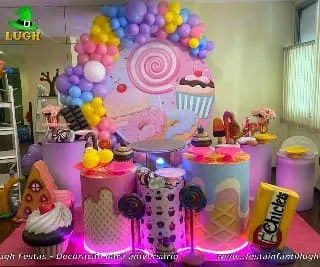 Decoração de aniversário tema Confeitariaa para Festa infantil - Barra da Tijuca-RJ