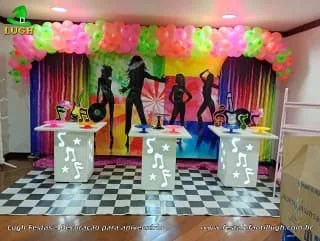 Decoração festa Discoteca ou Balada - Aniversário infantil, adolescentes e adultos