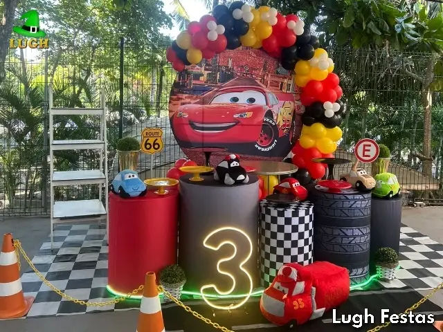 Decoração Festa Carros Disney, Aniversário
