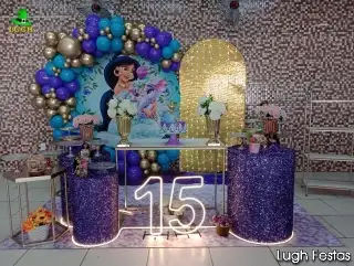 Decoração de Festa Princesa Jasmine no Rio de Janeiro | Lugh Festas