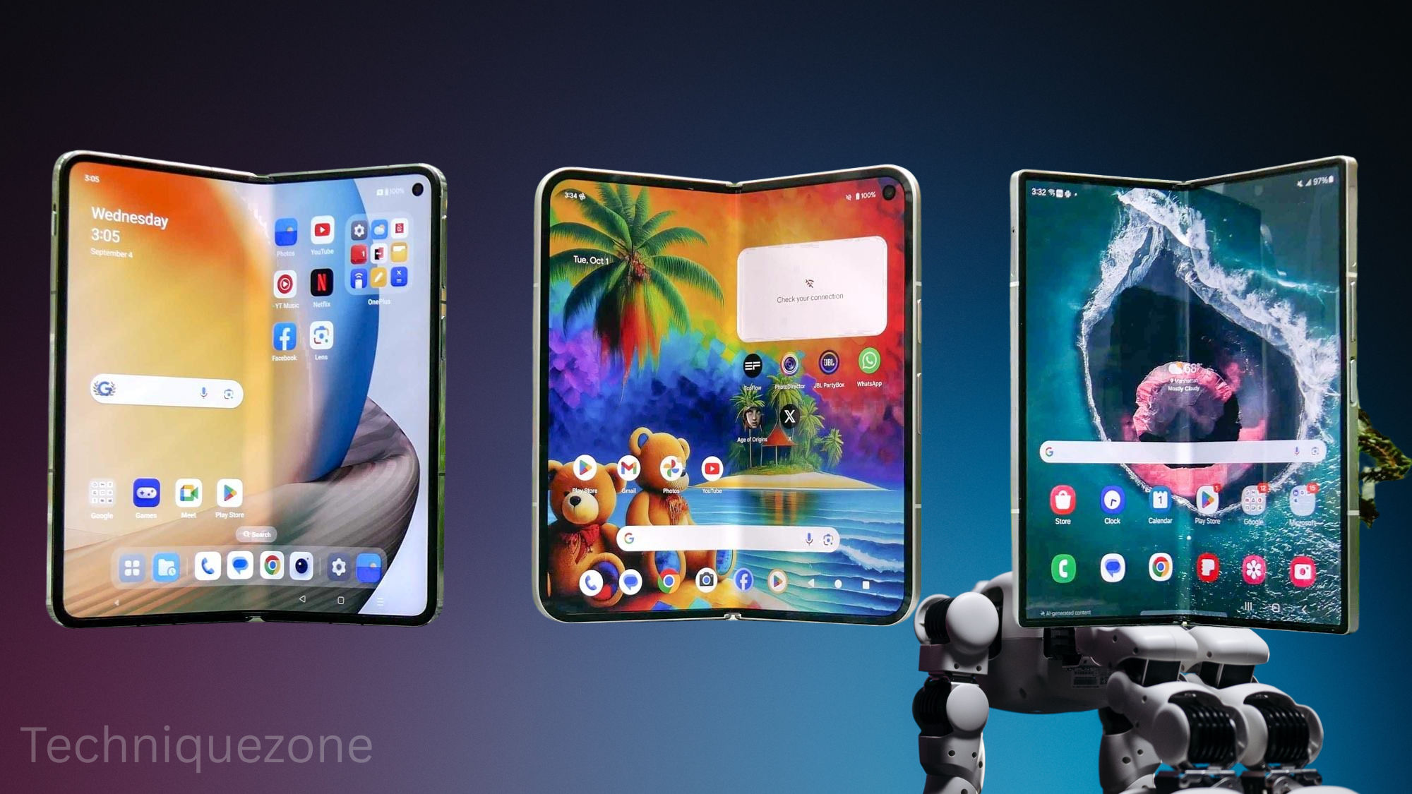Foldable and Rollable screen phone