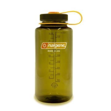 Botella reutilizable 1 litro verde oliva boca ancha Sustain 