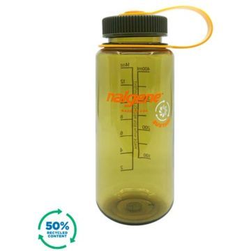 Botella reutilizable 500 ml verde oliva boca ancha Sustain 